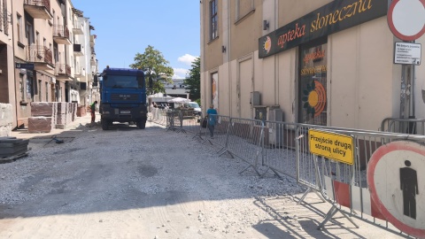 Centrum Włocławka rozkopane i zakorkowane/fot. Agnieszka Marszał
