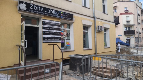 Centrum Włocławka rozkopane i zakorkowane/fot. Agnieszka Marszał