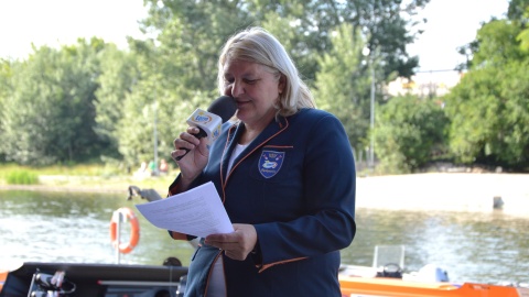 Piknik rozpoczęła prezes klubu, Anna Tataruch/fot. Patryk Głowacki