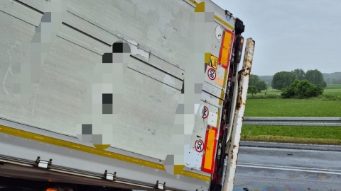 Wypadek w miejscowości Strzygi w powiecie brodnickim/fot. KP PSP Brodnica