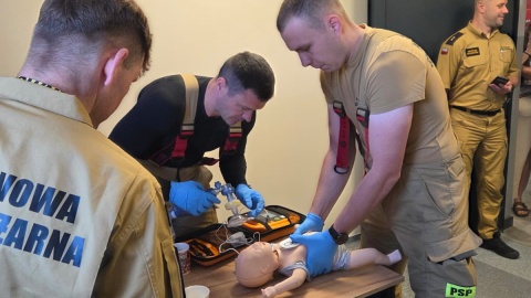 Wypadek drogowy, topiący się czy dziecko, które potrzebuje pomocy. To część zadań ze scenariusza strażackich mistrzostw województwa w udzielaniu pierwszej pomocy. Zawody zorganizowano w Świeciu/fot. Marcin Doliński