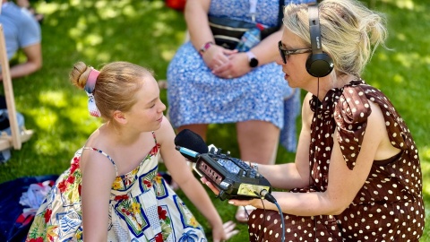 „Piknik z Książką i Słowami" w ogródku Polskiego Radia PiK/fot. Izabela Langner