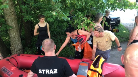 W bydgoskim Opławcu po raz kolejny odbył się Spływ Płetwonurków nad Brdą/fot. Jarosław Wieprzycki