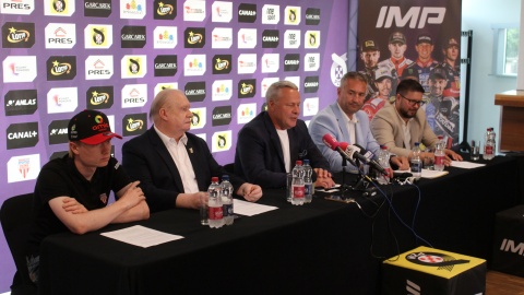 Na stadionie Polonii odbyła się konferencja dotycząca drugiej rundy IMP/fot. Patryk Głowacki