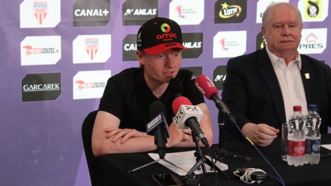 Na stadionie Polonii odbyła się konferencja dotycząca drugiej rundy IMP/fot. Patryk Głowacki
