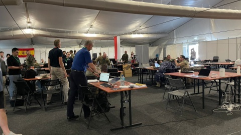 W bydgoskim Centrum Szkolenia Sił Połączonych NATO (JFTC) odbywają się Ćwiczenia Koalicyjnej Interoperacyjności Bojowej - czyli CWIX/fot. Natasza Trzebuchowska