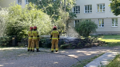 Pożar w bydgoskiej Dzielnicy Muzycznej/fot. Katarzyna Bogucka