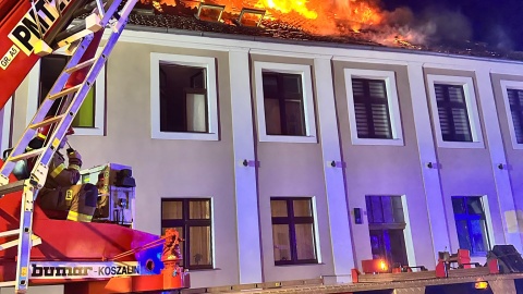 Pożar w Chełmnie/fot. KP PSP Chełmno