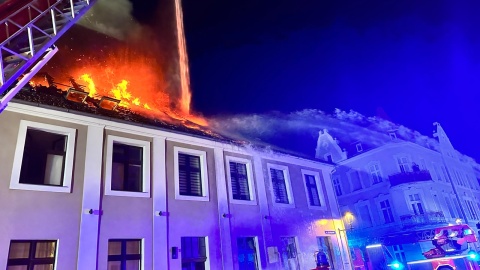 Pożar w Chełmnie/fot. KP PSP Chełmno