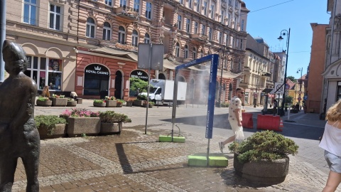 Kurtyny wodne to chwilowa ulga podczas spaceru po rozgrzanym mieście/fot. Agata Raczek