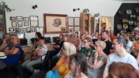 Maria Konwicka, córka Tadeusza Konwickiego, opowiadała o pisarzu na Festiwalu Początek Sezonu Bydgoszcz/fot. Ewa Dąbska-Wieczorkowska