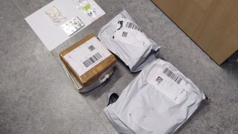 Substancje znalezione w przesyłkach na terenie Pomorza i Kujaw/fot. KWP Bydgoszcz