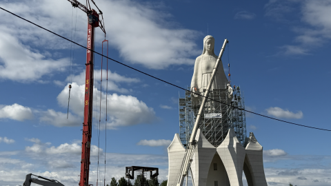 Byliśmy na budowie pomnika Matki Boskiej /fot. Tomasz Bielicki