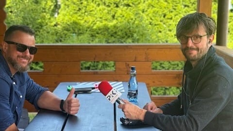 Nasz reporter rozmawiał z Michałem Barczykowskim /fot. Michał Zaręba