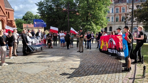 Marsz przeszedł przez centrum Torunia. / Fot. Michał Zaręba