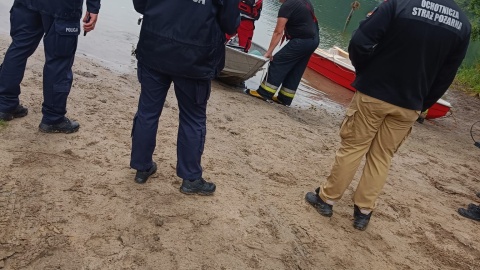 Tragiczny finał akcji poszukiwawczej na Jeziorze Dzikowskim pod Toruniem/ Fot. Nadesłane