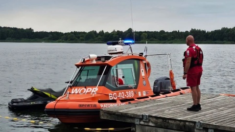 Akcja na jeziorze Gopło/ Fot. Nadgoplańskie WOPR Kruszwica