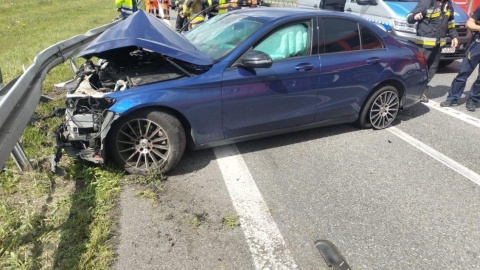 Wypadek na autostradzie A1 w Kujawsko-Pomorskiem/ Fot. KM PSP Toruń