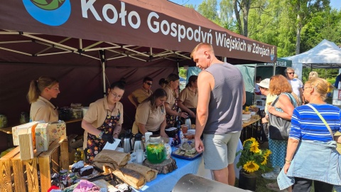 Dzień Ryby zorganizowano w Tleniu w Borach Tucholskich. Pyszności serwowały koła gospodyń wiejskich/fot. Marcin Doliński