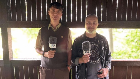 Od lewej Rafał Prus z Nadleśnictwa Tuchola i Maciej Wilkowski/fot. Izabela Langner