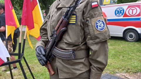 Moment wybuchu powstania uczczono także we Włocławku/ Fot. Marek Ledwosiński