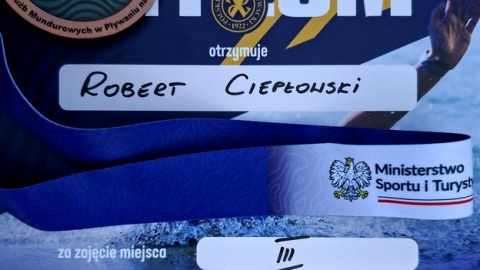 Policjant z Bydgoszczy z brązowym medalem na mistrzostwach w Żninie /fot. KMP w Bydgoszczy