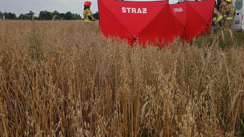Na gminnej drodze w Sitnie w powiecie sępoleńskim zderzyli się motocykliści/ Fot. KP PSP w Sępólnie Krajeńskim