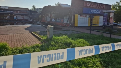 Spłonęły sklepy, apteka i inne okoliczne lokale/fot. Magdalena Gill