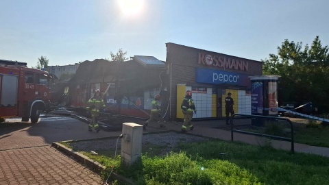 Spłonęły sklepy, apteka i inne okoliczne lokale/fot. Magdalena Gill