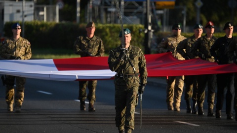 Próba defilady na warszawskiej Wisłostradzie w ramach przygotowań do Święta Wojska Polskiego. Tegoroczne obchody odbędą się pod hasłem „Polska SAFE – Bezpieczna Polska”/fot. PAP/Piotr Nowak