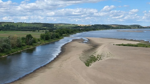 Tak w miniony weekend wyglądała Wisła w okolicach miejscowości Gniew w Pomorskiem /fot. Violetta Piotrowska
