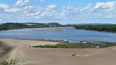 Tak w miniony weekend wyglądała Wisła w okolicach miejscowości Gniew w Pomorskiem /fot. Violetta Piotrowska
