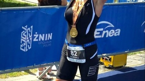 Bydgoszczanka została Mistrzynią Polski Policjantów w Triathlonie/ Fot. KWP w Bydgoszczy