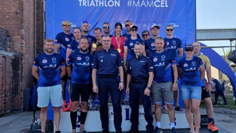 Bydgoszczanka została Mistrzynią Polski Policjantów w Triathlonie/ Fot. KWP w Bydgoszczy