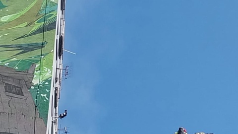 Pożar przy ul. 3 Maja w Bydgoszczy/fot. Marcin Kupczyk