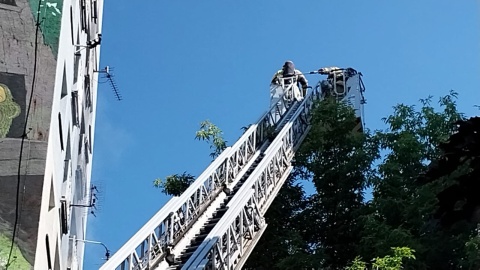 Pożar przy ul. 3 Maja w Bydgoszczy/fot. Marcin Kupczyk