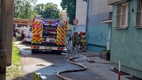 Pożar przy ul. 3 Maja w Bydgoszczy/fot. Marcin Kupczyk