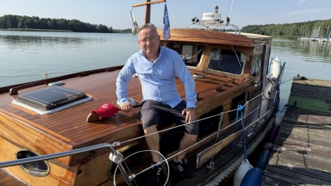 „Wakacyjny przewodnik po regionie" nad Zalewem Koronowskim. Na zdjęciu Michał Tazbir/fot. Tomasz Kaźmierski