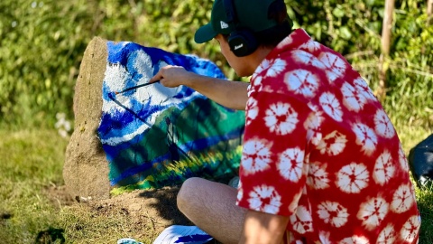 Polskie Radio PiK na Van Gogh Festival" w Brzózkach koło Szubina. /fot. Izabela Langner