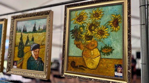Polskie Radio PiK na Van Gogh Festival" w Brzózkach koło Szubina. /fot. Izabela Langner