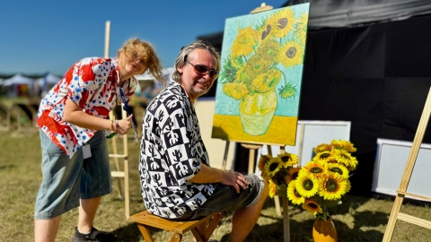 Polskie Radio PiK na Van Gogh Festival" w Brzózkach koło Szubina. /fot. Izabela Langner