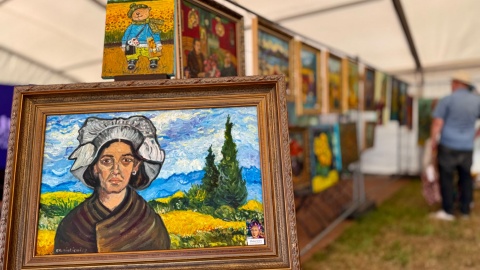 Polskie Radio PiK na Van Gogh Festival" w Brzózkach koło Szubina. /fot. Izabela Langner