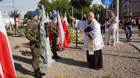 Generała Piotra Wagnera upamiętniono w Sępólnie Krajeńskim. Miejskie rondo otrzymało jego imię/fot. nadesłane