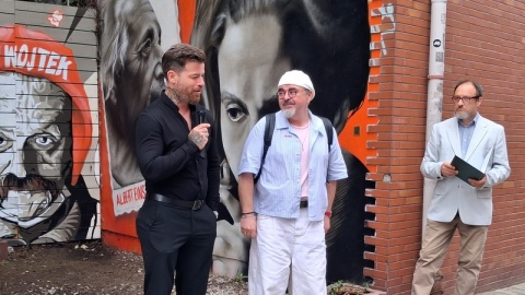Mural, wystawa i ceramiczna rzeźba - tak Toruń świętował 130. rocznicę urodzin Lotte Jacobi jednej z najwybitniejszych fotografek XX wieku, urodzonej w Toruniu/fot. Iwona Muszytowska-Rzeszotek