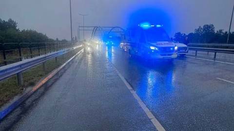 Zdarzenie na ul. Armii Krajowej w Bydgoszczy/fot. Heron15 Pomoc Drogowa Bydgoszcz 24h Andruszczenko Krystian 501337500