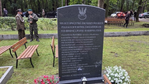 Mieszkańcy Brodnicy upamiętnili bohaterów bitwy polsko-bolszewickej. /fot. Mariusz Luda