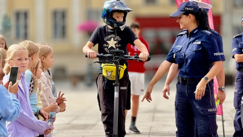 Dwa symulatory wypadków pojawiły się w centrum Bydgoszczy. /fot. Izabela Langner