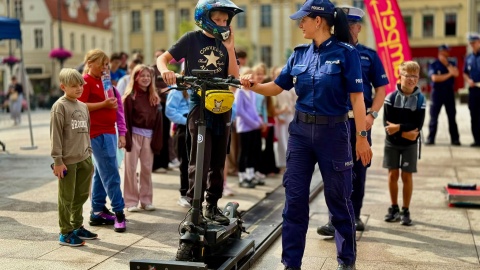 Dwa symulatory wypadków pojawiły się w centrum Bydgoszczy. /fot. Izabela Langner