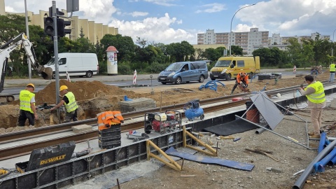 Dobiegają końca remonty tras tramwajowych w Toruniu. /fot. Mariusz Luda