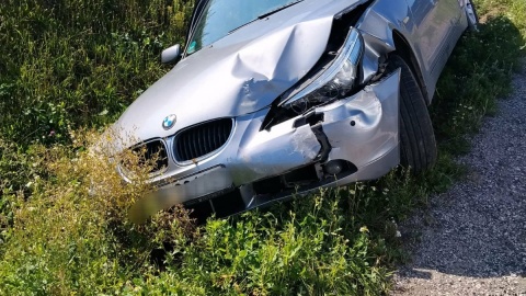 Cztery pojazdy zderzyły się na drodze wojewódzkiej w Rzadkiej Woli/fot. KM PSP we Włocławku